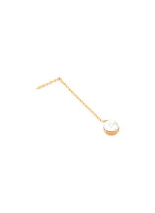 细节 - 点击放大 - SHIHARA - Half pearl' 18k gold chain drop earring
