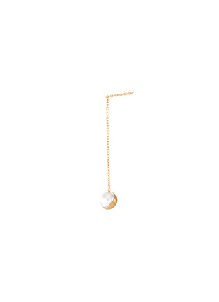 首图 - 点击放大 - SHIHARA - Half pearl' 18k gold chain drop earring