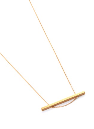细节 - 点击放大 - SHIHARA - 18k gold bar pendant necklace