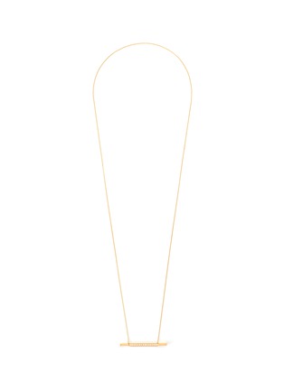 首图 - 点击放大 - SHIHARA - Diamond 18k gold bar pendant necklace
