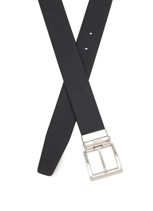 细节 - 点击放大 - PRADA - Reversible Buckle Leather Belt