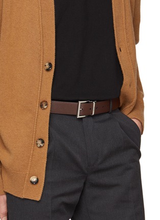 正面 -点击放大 - PRADA - Reversible Buckle Leather Belt