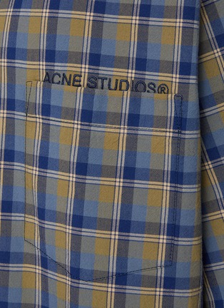  - ACNE STUDIOS - 拼色格纹拼贴口袋纯棉衬衫