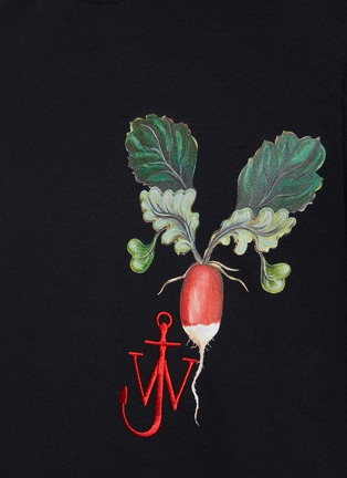  - JW ANDERSON - logo刺绣萝卜图案纯棉T恤