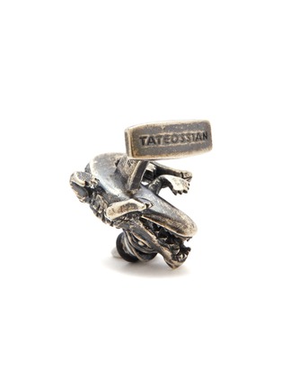细节 - 点击放大 - TATEOSSIAN - 搪瓷点缀纯银短吻鳄造型袖扣