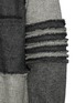 - THOM BROWNE - 拼色设计须边羊毛衬衫式夹克