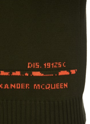  - ALEXANDER MCQUEEN - logo纯棉针织衫
