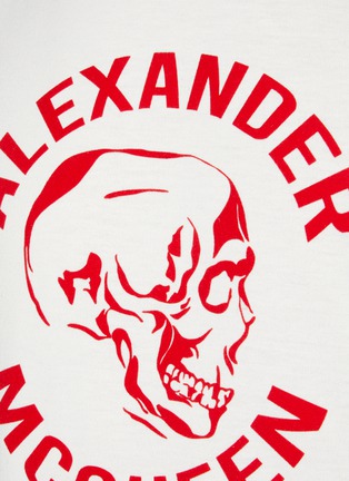  - ALEXANDER MCQUEEN - logo骷髅头纯棉T恤