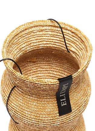 细节 - 点击放大 - ELIURPI - TRIPLE编织稻草竹篮包