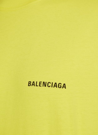  - BALENCIAGA - 品牌logo落肩纯棉T恤