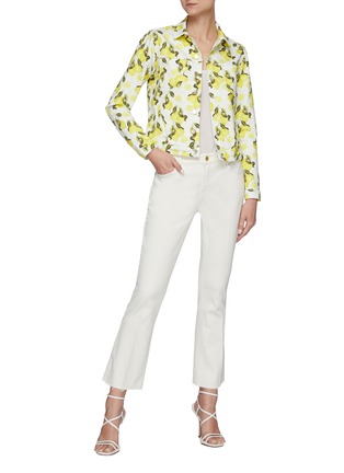模特儿示范图 - 点击放大 - L'AGENCE - CELINE柠檬图案棉质牛仔夹克