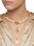模特儿示范图 - 点击放大 - MISHO - BAROQUE珍珠点缀22K镀金项链