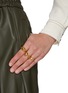 MISHO - 鹅卵造型22K镀金戒指套装