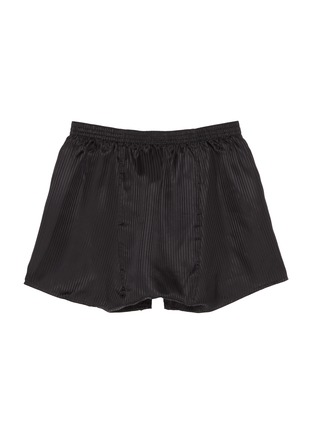 模特儿示范图 - 点击放大 - DEREK ROSE - CLASSIC SILK VERTICAL STRIPE BOXER SHORTS