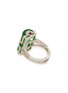 模特儿示范图 - 点击放大 - SAMUEL KUNG - Diamond ruby jade 18k white gold ring