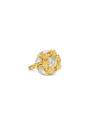 首图 - 点击放大 - CENTAURI LUCY - Eyck钻石珍珠母贝18k黄金戒指