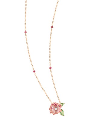 首图 - 点击放大 - CENTAURI LUCY - Hobbema霍贝玛钻石沙弗莱石粉色蓝宝石18k玫瑰金项链