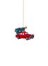 首图 –点击放大 - VONDELS - 圣诞树汽车造型玻璃挂饰 — 红色和蓝绿色