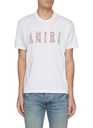首图 - 点击放大 - AMIRI - 拼色花纹logo纯棉T恤