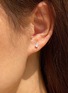 细节 - 点击放大 - GENTLE DIAMONDS - Simone' lab grown diamond 9k white gold stud earring