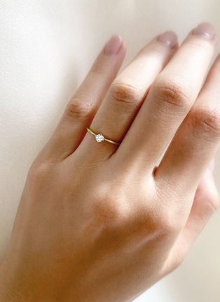 细节 - 点击放大 - GENTLE DIAMONDS - Alora' lab grown diamond 9k gold ring