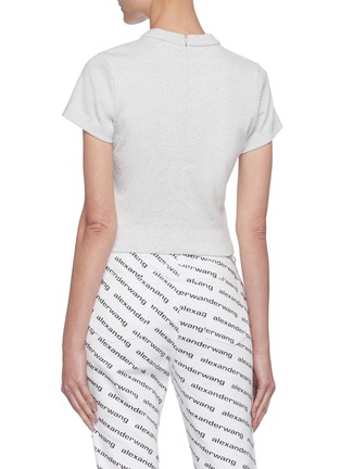 背面 - 点击放大 - ALEXANDERWANG - 刺绣品牌标志短款纯棉T恤