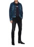 模特儿示范图 - 点击放大 - BALMAIN - 刺绣LOGO牛仔裤