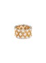 首图 –点击放大 - BUCCELLATI - 'Tulle Nuvolette' diamond 18k gold honeycomb ring