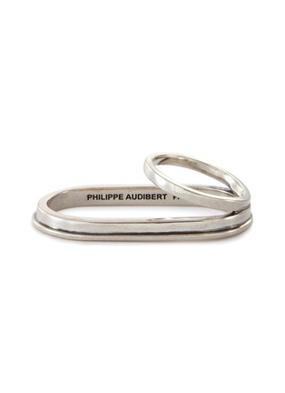 首图 - 点击放大 - PHILIPPE AUDIBERT - GIBSON搭叠扣环双指戒指
