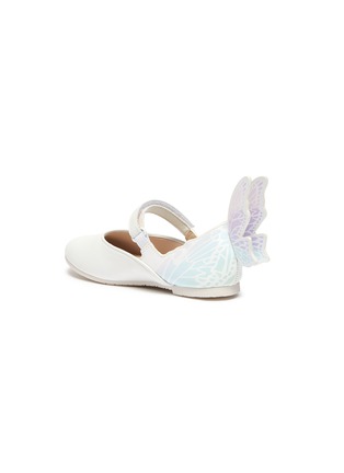 细节 - 点击放大 - SOPHIA WEBSTER - TALULAH幼儿款蝴蝶装饰搭带真皮平底鞋