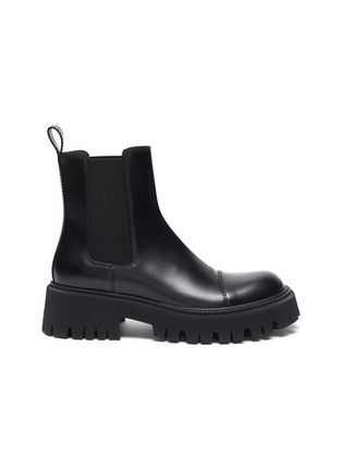 BALENCIAGA | TRACTOR 20MM厚底真皮切尔西靴