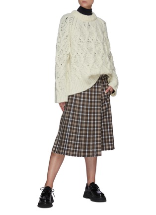 模特儿示范图 - 点击放大 - ACNE STUDIOS - 混羊毛麻花针织衫