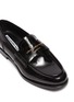 细节 - 点击放大 - ALEXANDERWANG - CARTER品牌名称真皮乐福鞋