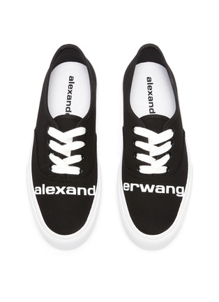 细节 - 点击放大 - ALEXANDERWANG - DROPOUT品牌名称帆布运动鞋