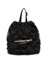 首图 - 点击放大 - ALEXANDERWANG - 'Rebound' Logo Print Diamond Quilt Ruched Nylon Duffle Bag