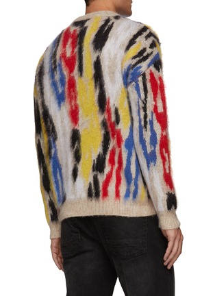 背面 - 点击放大 - SAINT LAURENT - 多彩豹纹图案混羊毛及马海毛针织衫