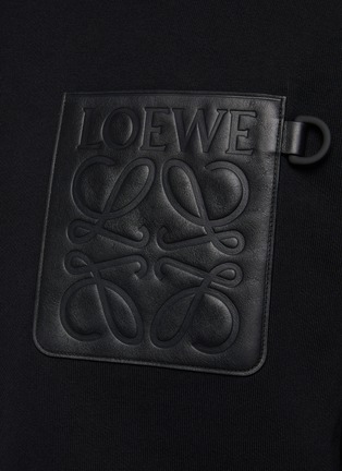  - LOEWE - logo拼贴纯棉连帽卫衣