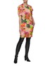 模特儿示范图 - 点击放大 - STELLA MCCARTNEY - MALIA V领泡泡袖花卉图案连衣裙