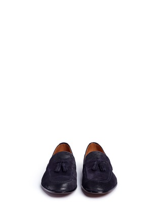 正面 -点击放大 - DOUCAL'S - Max流苏装饰做旧感绒面皮乐福鞋
