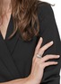 细节 - 点击放大 - JOHN HARDY - Classic Chain' Diamond Paved Arch Sterling Silver Overlap Ring
