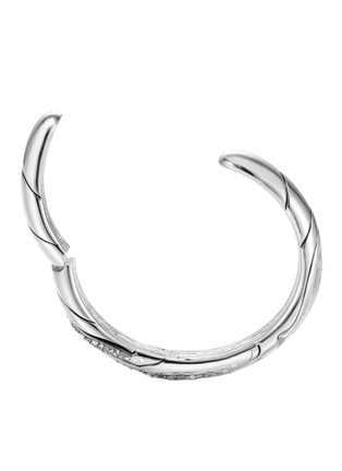 细节 - 点击放大 - JOHN HARDY - Lahar Silver Diamond Kick Cuff Bracelet — Size M