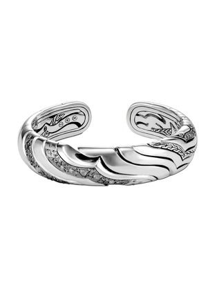 首图 - 点击放大 - JOHN HARDY - Lahar Silver Diamond Kick Cuff Bracelet — Size M