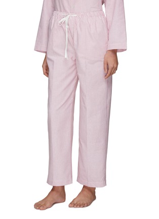 细节 –点击放大 - LAGOM - 条纹纯棉睡衣套装—— S 号粉色和白色