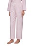 细节 –点击放大 - LAGOM - 条纹纯棉睡衣套装—— S 号粉色和白色