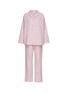 首图 –点击放大 - LAGOM - 条纹纯棉睡衣套装—— S 号粉色和白色