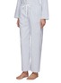 细节 –点击放大 - LAGOM - 条纹纯棉睡衣套装—— S 号白色和蓝色