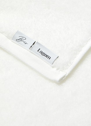 细节 –点击放大 - LAGOM - BRIS纯棉面巾 — 白色