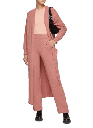 模特儿示范图 - 点击放大 - RAG & BONE - ELSA混棉及羊驼毛针织长裤