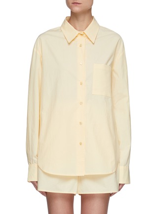 首图 - 点击放大 - THE FRANKIE SHOP - LUI褶间衣袖有机纯棉衬衫
