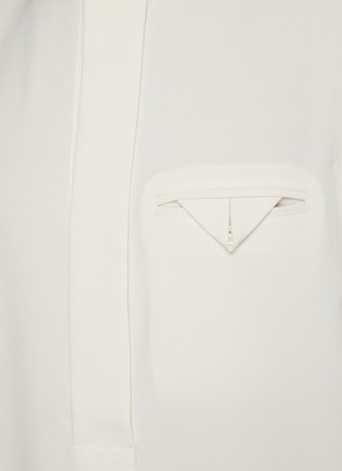  - RE: BY MAISON SANS TITRE - 三角形折纸装饰无领衬衫